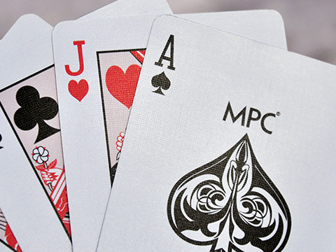 M31 casino quality card stock with black core (linen finish)