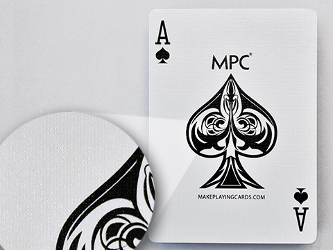 M31 casino quality card stock with black core (linen finish)