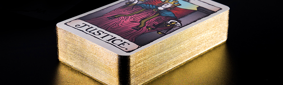 Gold Gilded Tarot Cards