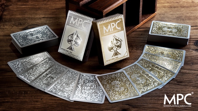 Impressions Foil Playing Cards Gold & Silver Embossed Back