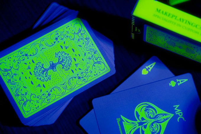 The Fluorescent playing cards