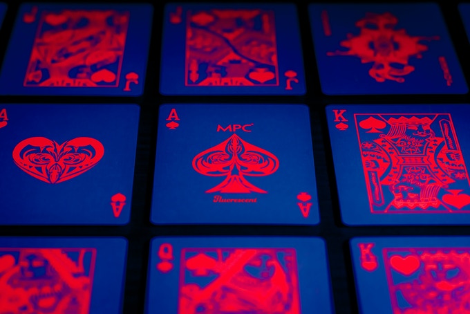 Fluorescent Playing Cards