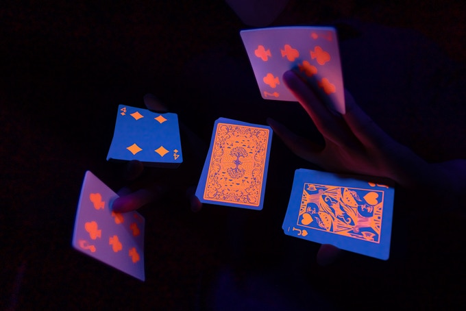 Fluorescent Playing Cards