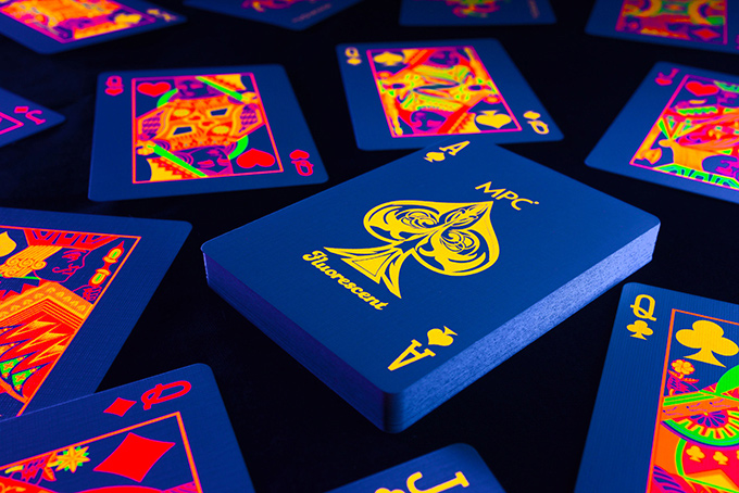 Fluorescent Quad Playing Cards