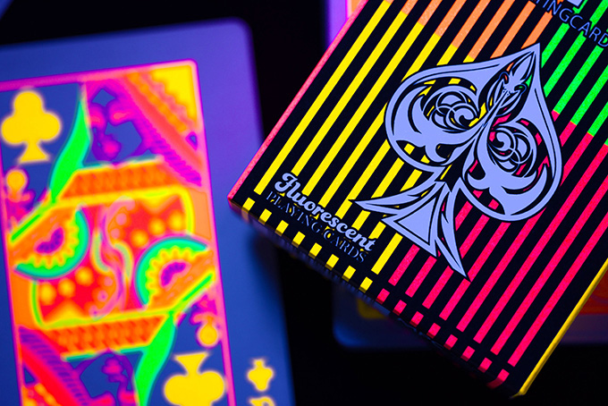 Fluorescent Quad Playing Cards