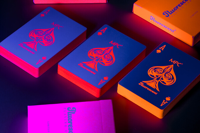 Fluorescent Squared Playing Cards