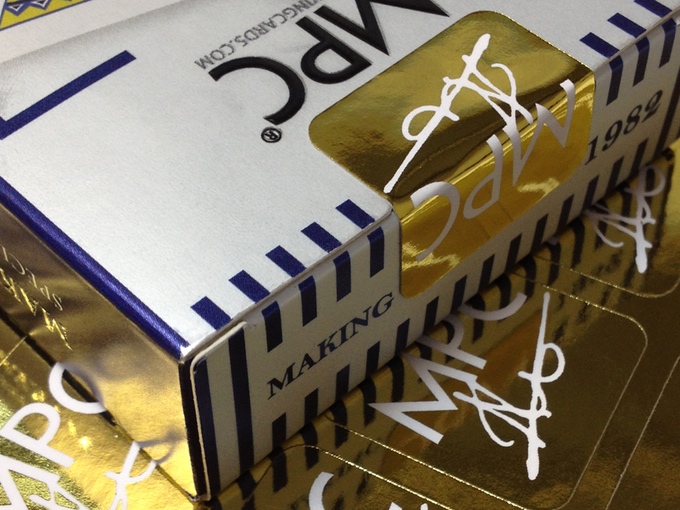 Metallic box with MPC gold signed seals