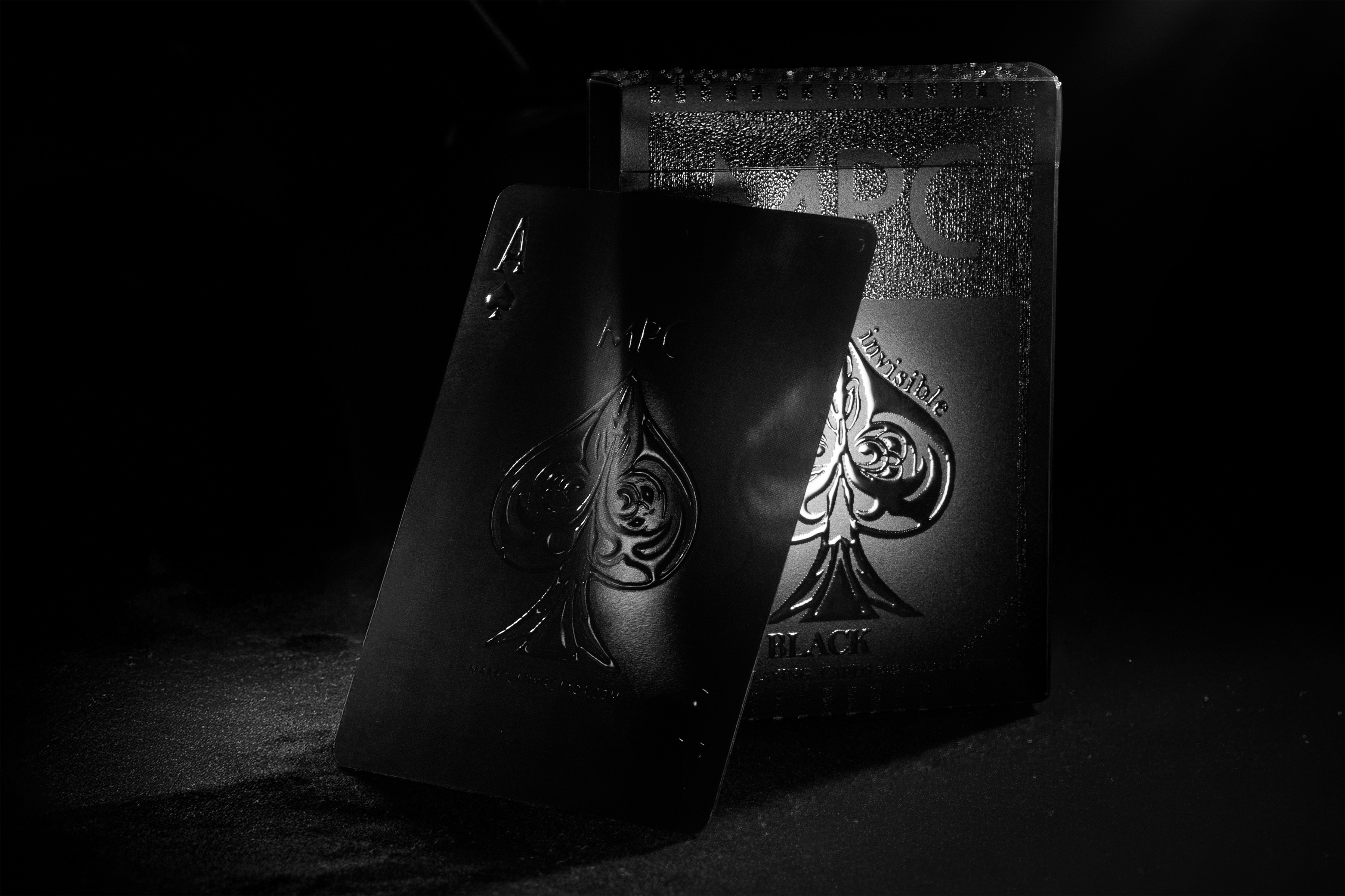 Aqua Black Invisible Playing Cards