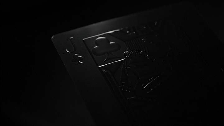 Aqua Black Invisible Playing Cards