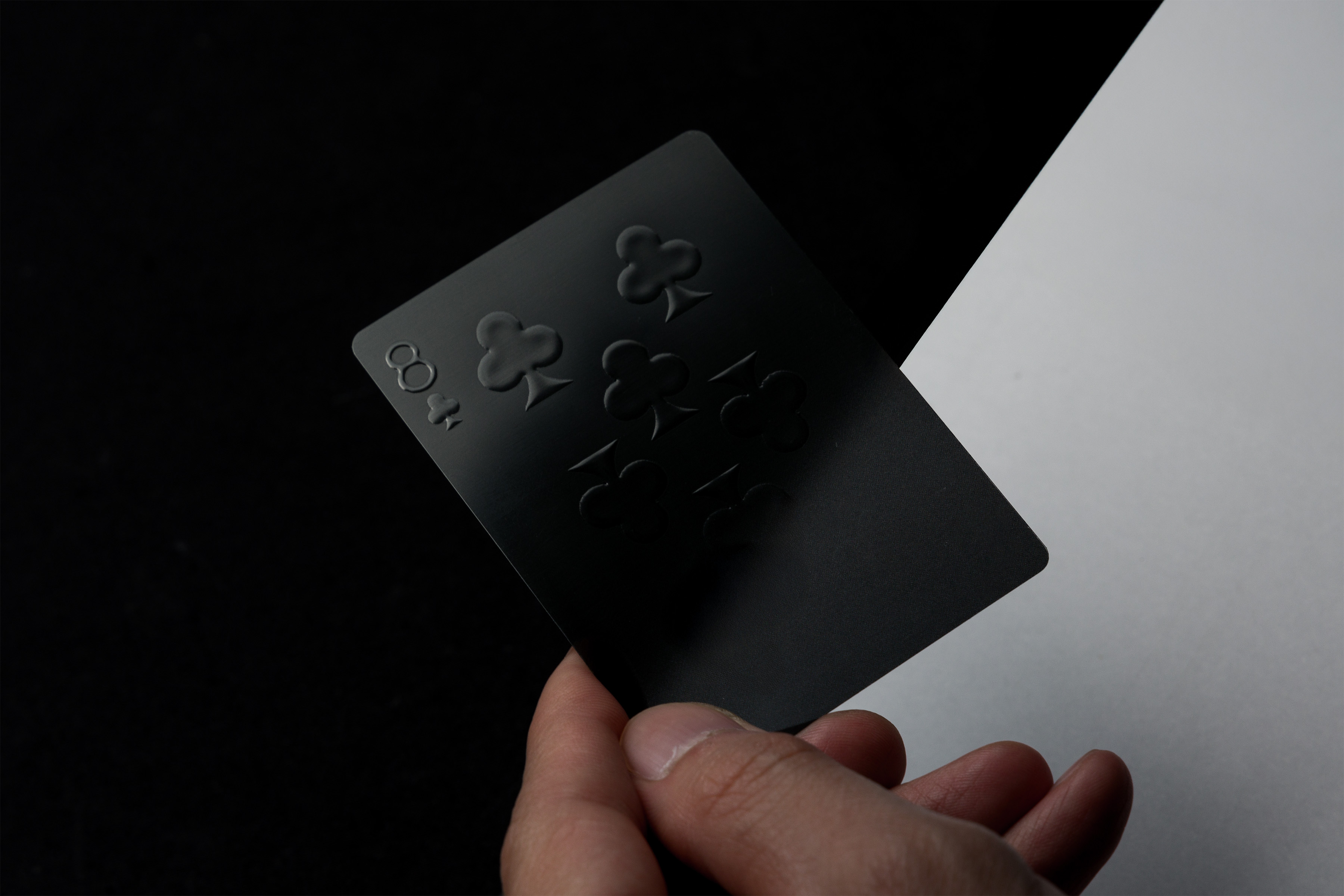 Aqua Black Invisible Playing Cards