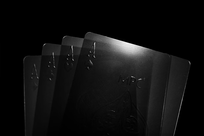 Aqua Black Invisible Playing Cards