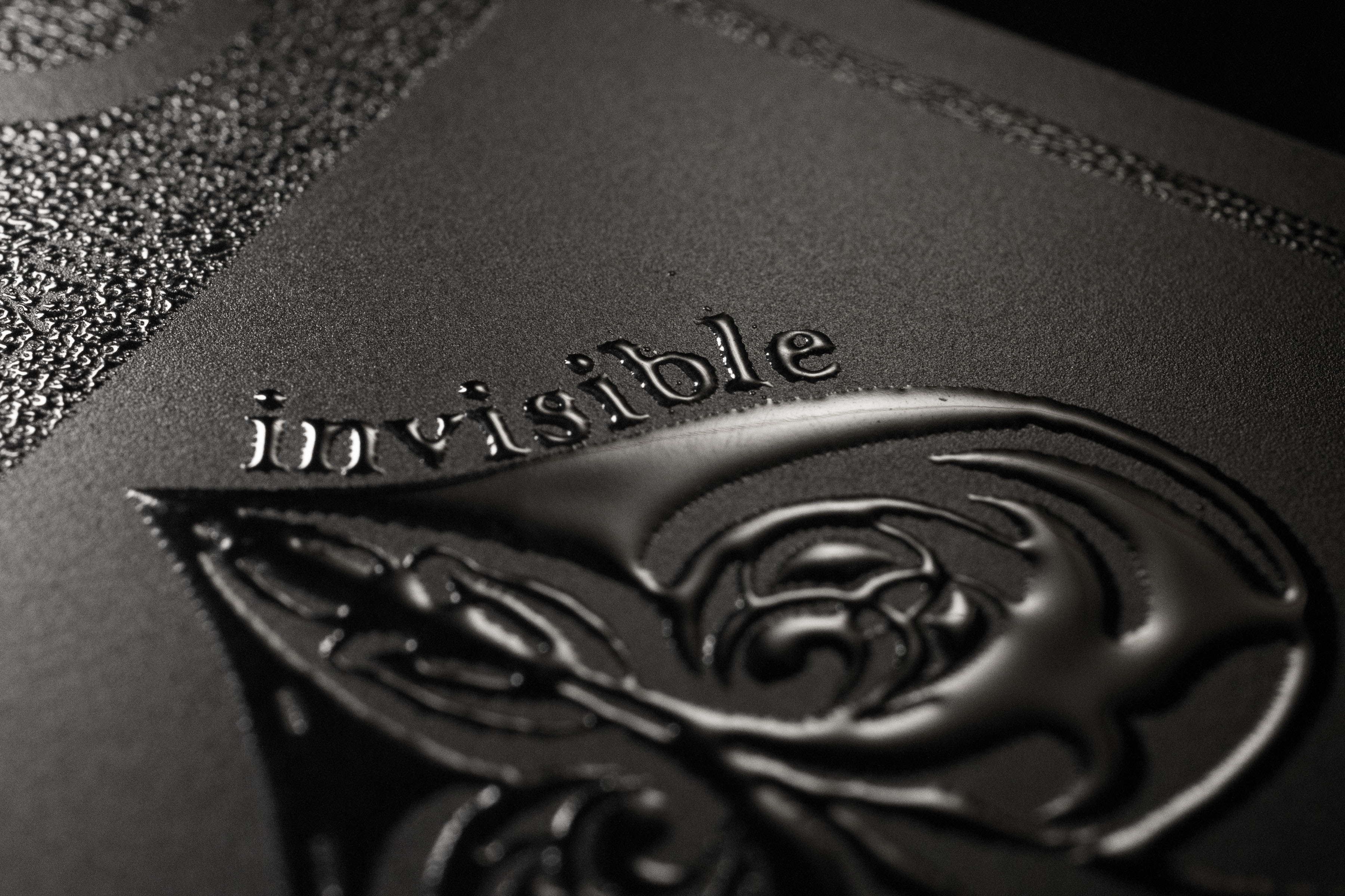 Aqua Black Invisible Playing Cards