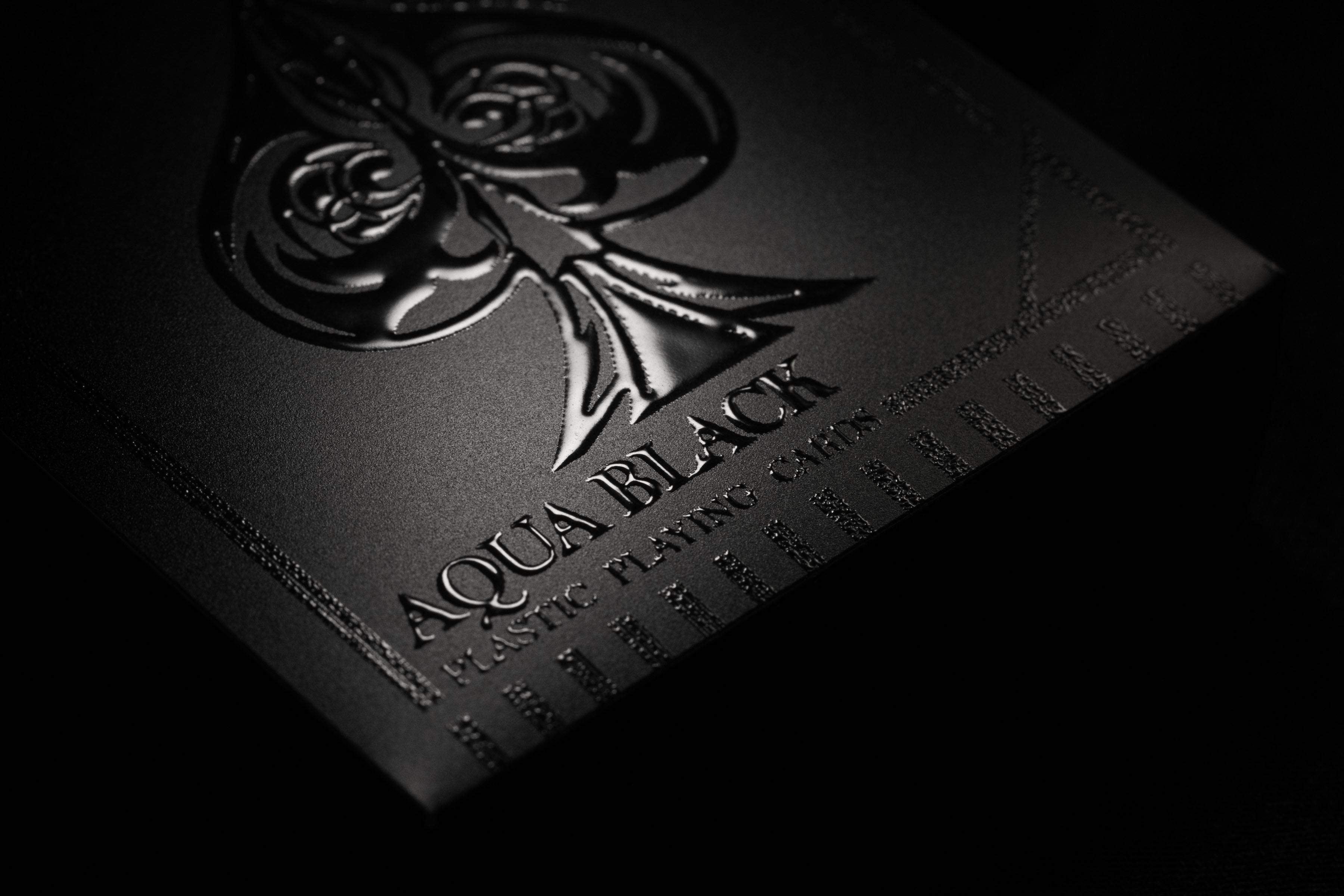 Aqua Black Invisible Playing Cards