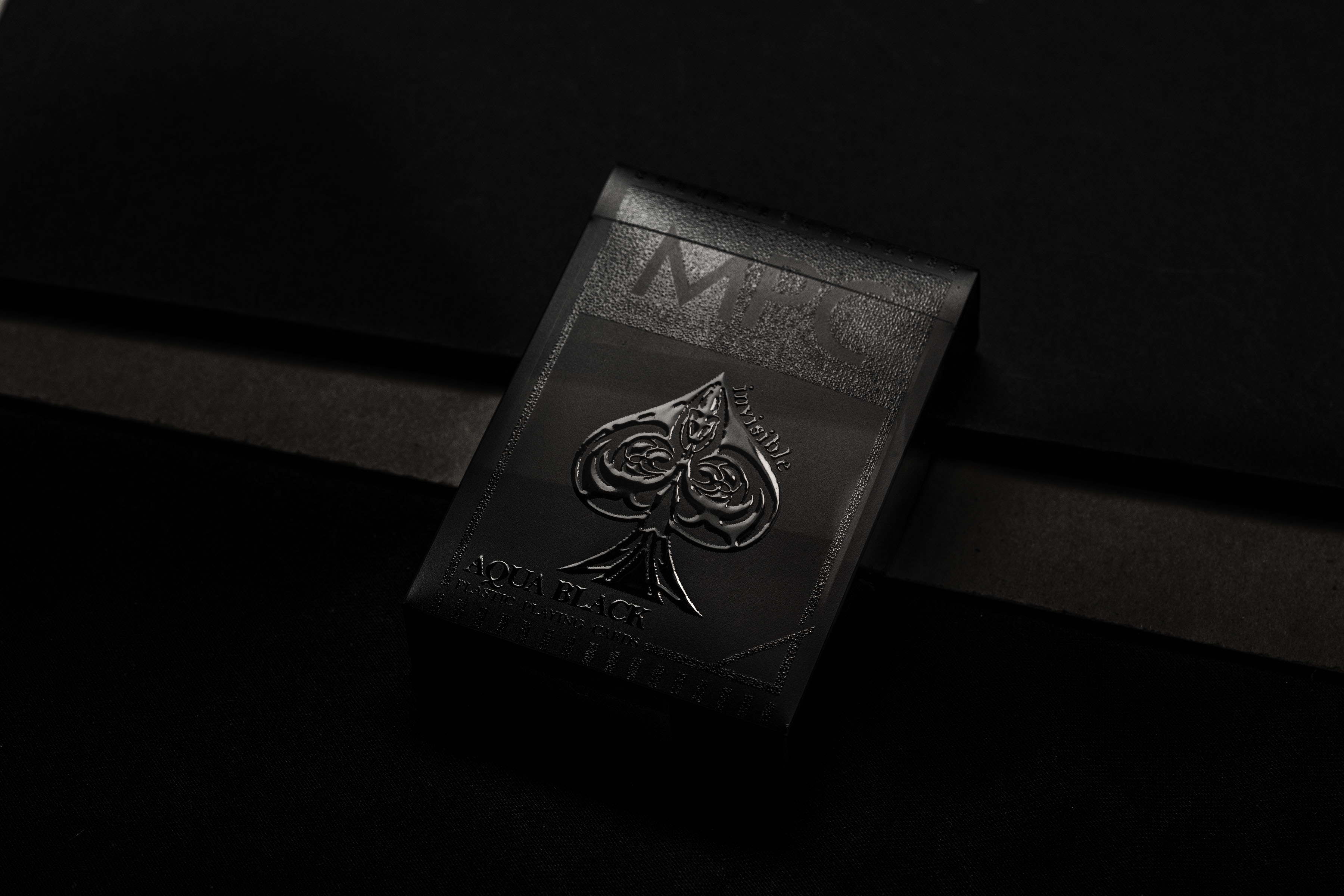Aqua Black Invisible Playing Cards