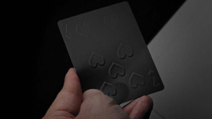 Aqua Black Invisible Playing Cards
