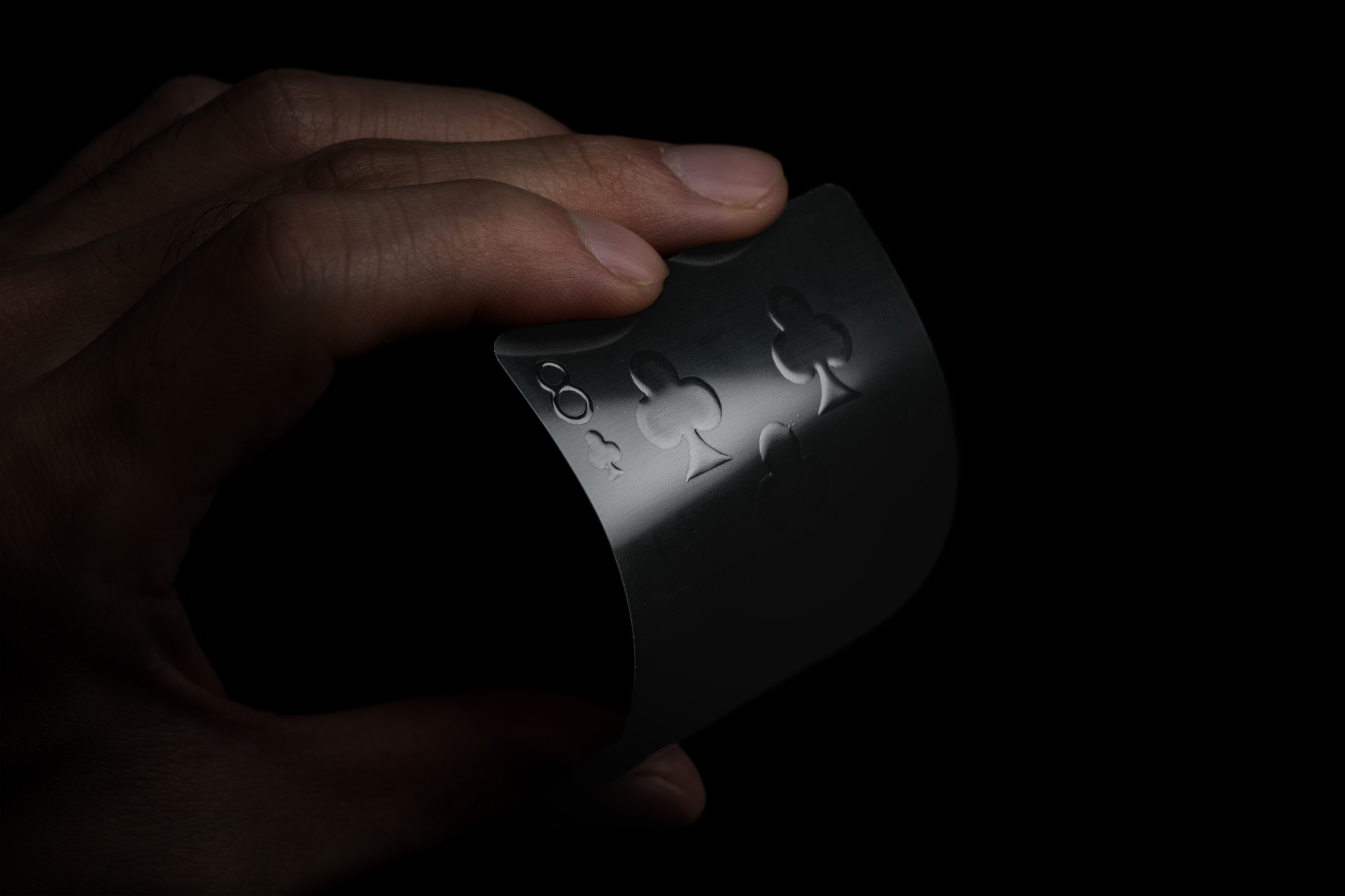 Aqua Black Invisible Playing Cards