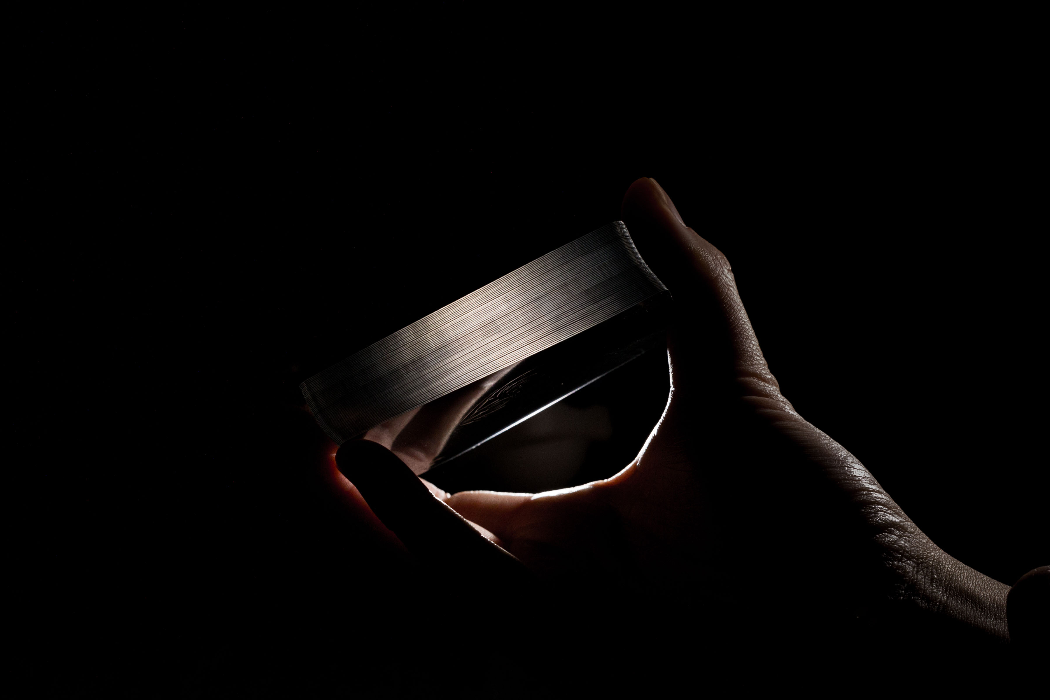 Aqua Black Invisible Playing Cards