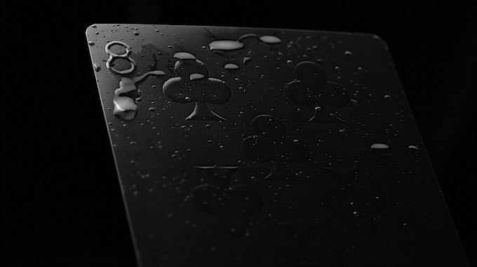 Aqua Black Invisible Playing Cards