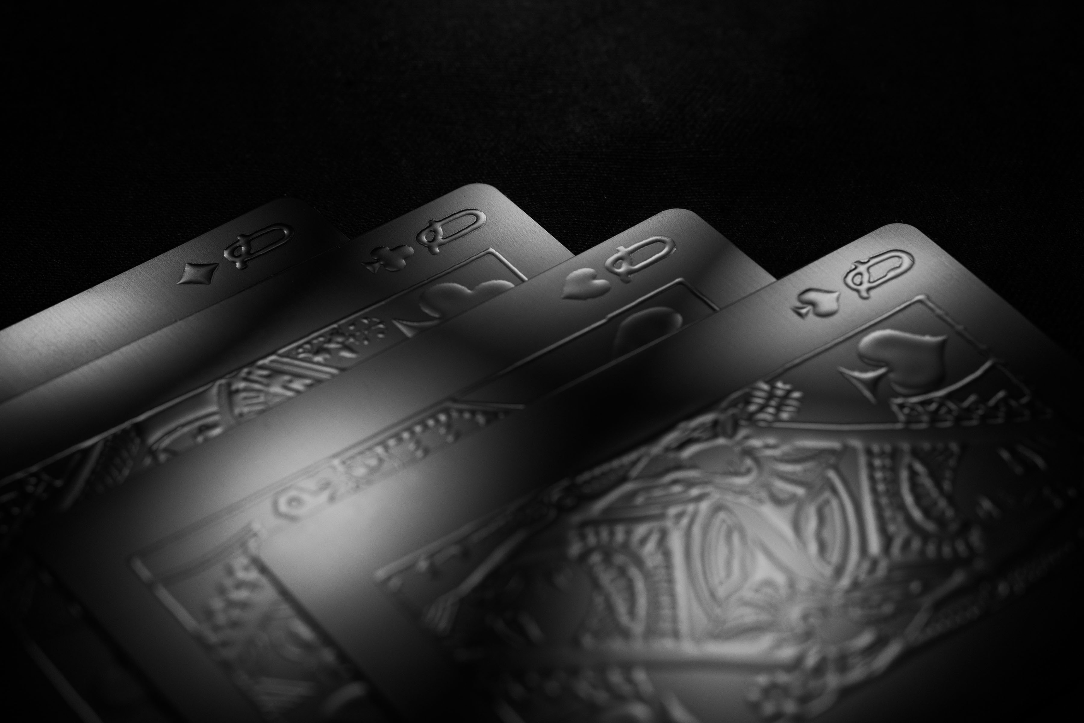 Aqua Black Invisible Playing Cards