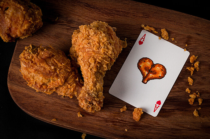 Fried Chicken Scented Playing Cards