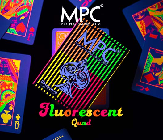 Quad Fluorescent Ink Playing Cards