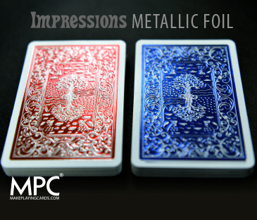 Impressions Metallic Foil Back Playing Cards