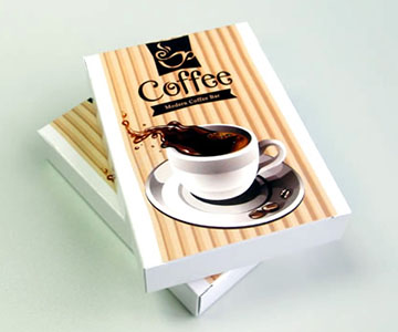 coffee shop card deck box